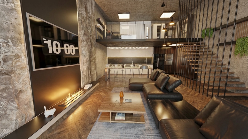 Asmakat Çalışması - Loft salon tasarımı